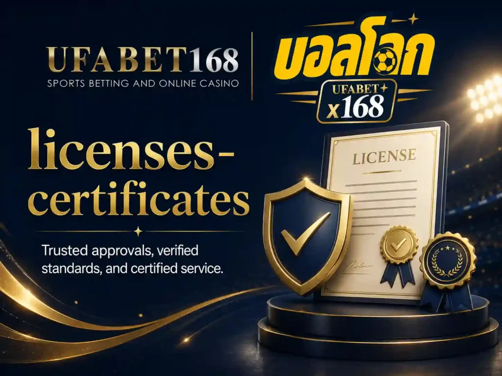 ใบอนุญาตและการรับรอง